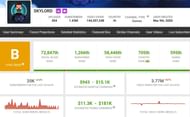 Skylord's monthly income (Image via Social Blade)